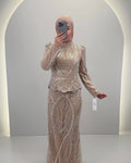 Miyasa Evening dress Beige 01