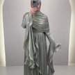 Robe de soirée Liyana Menthe