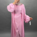 Abaya Gabiya Beige Rose