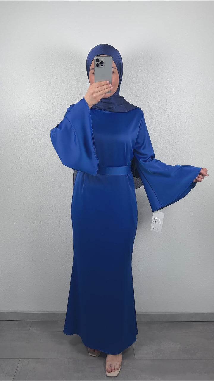 Vestido de noche Gülperi azul