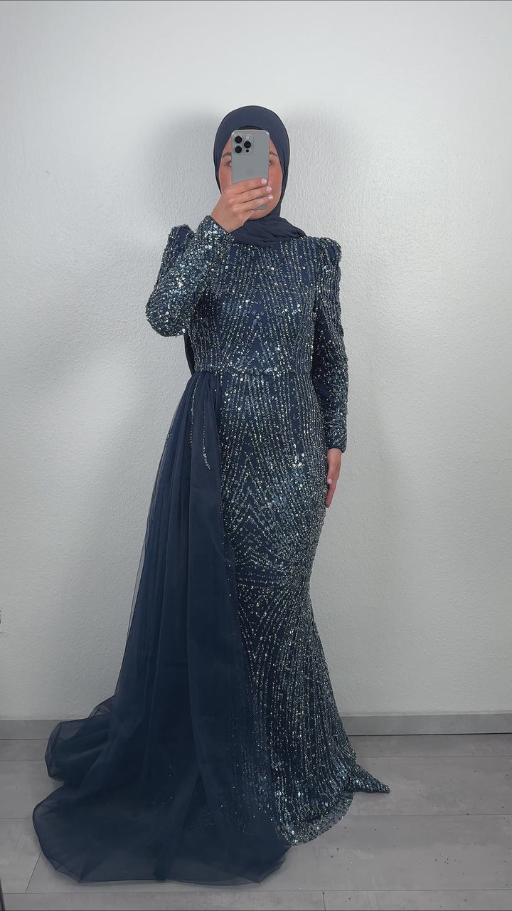 Masal Abendkleid Dunkelblau