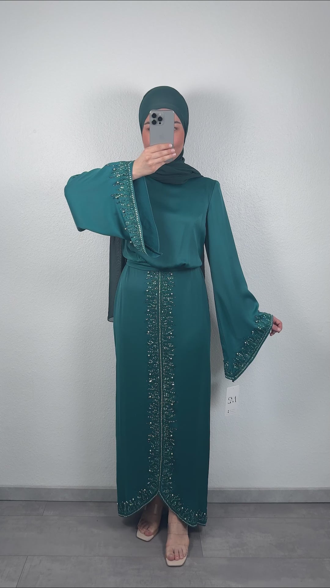 Maya evening dress Smaragd