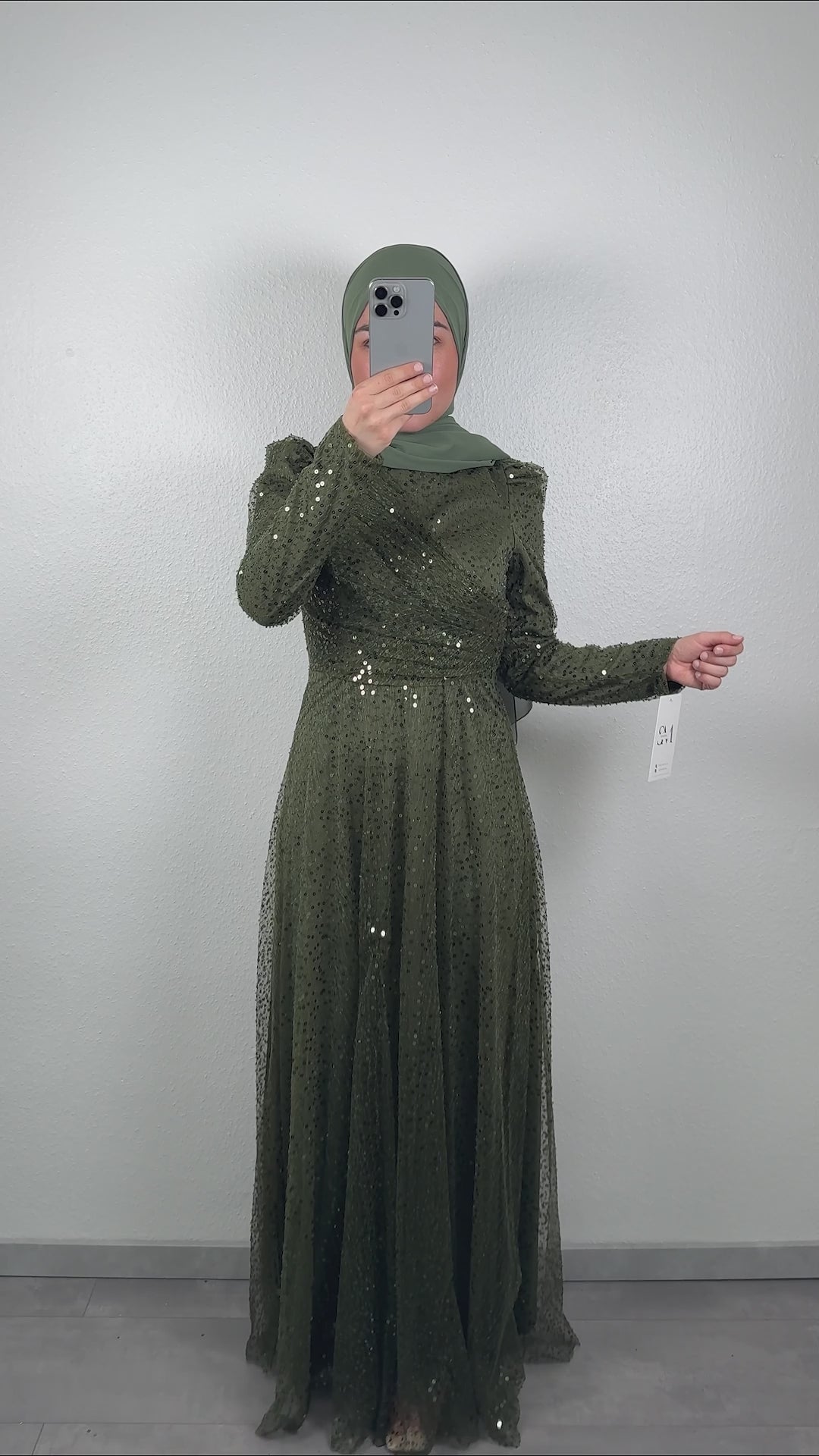 Asya Abendkleid  Khaki