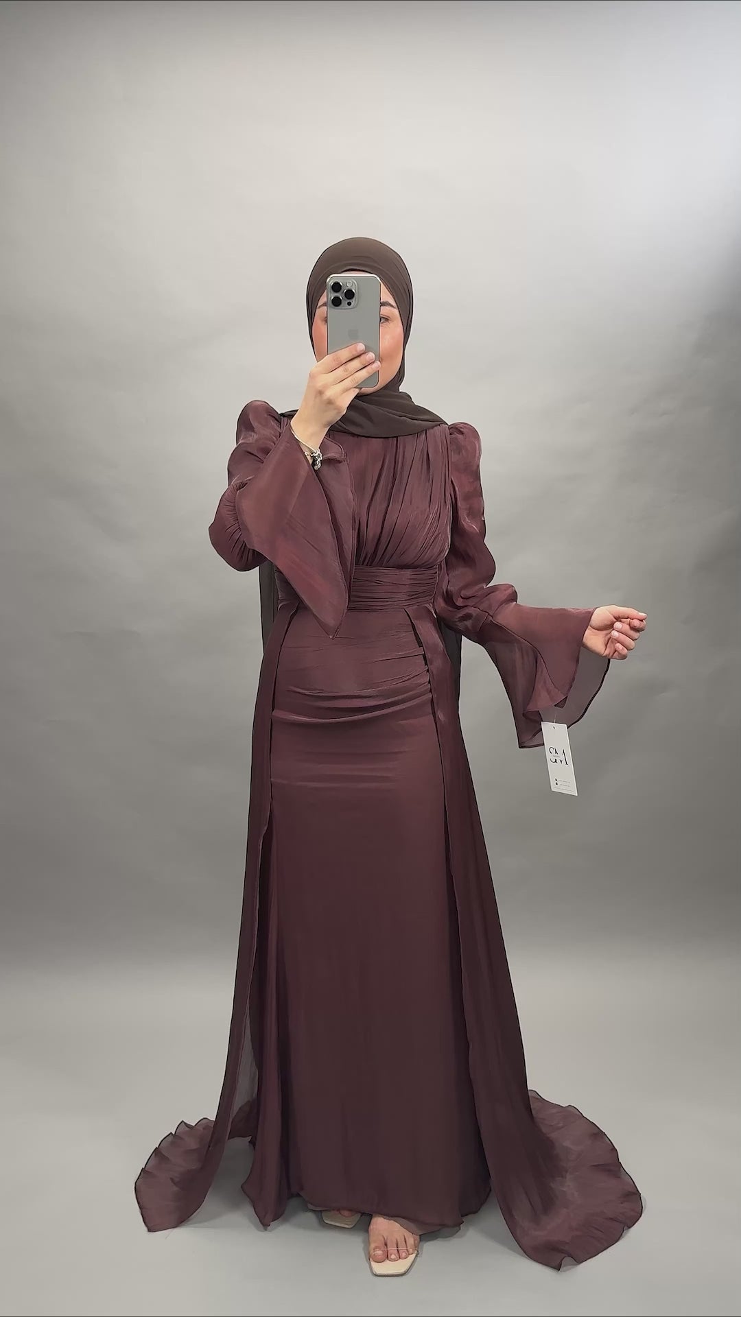 Melek Abendkleid Braun