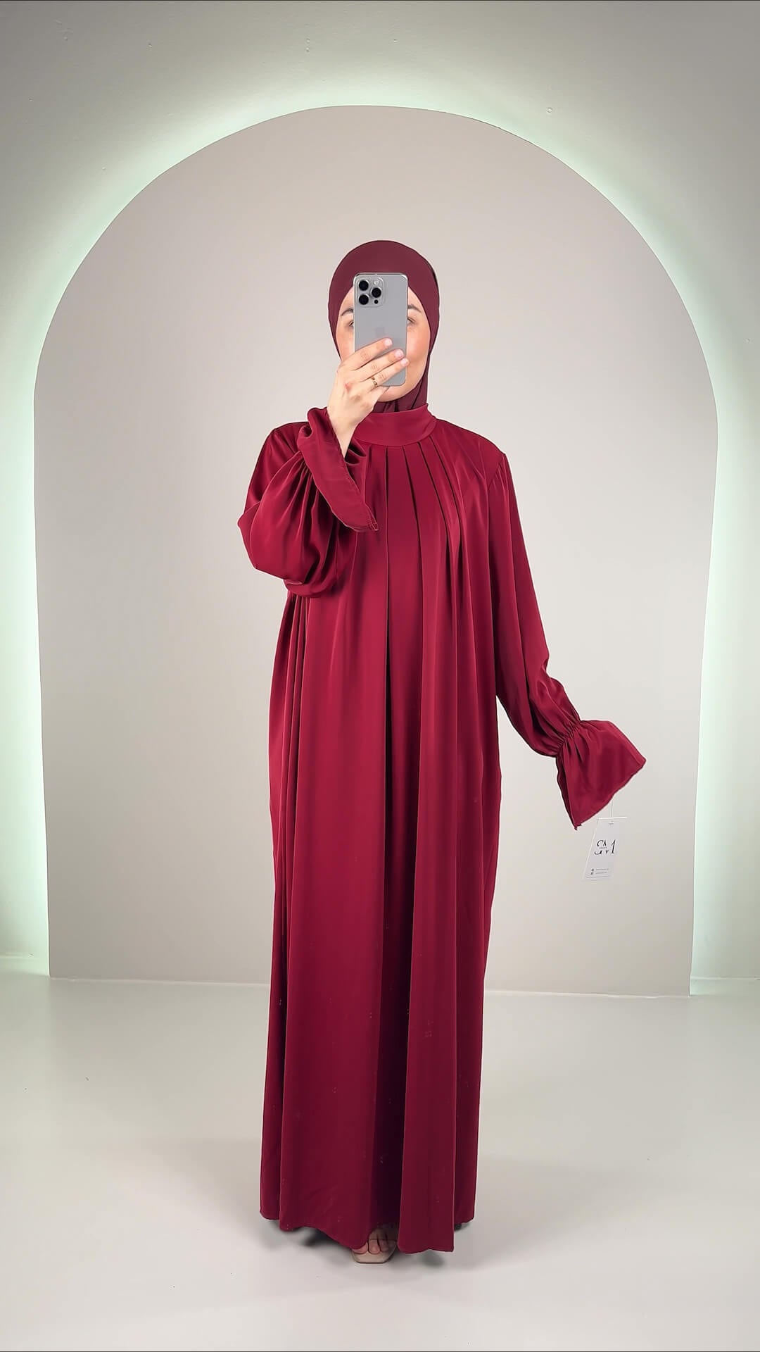 Riya Abendkleid Weinrot