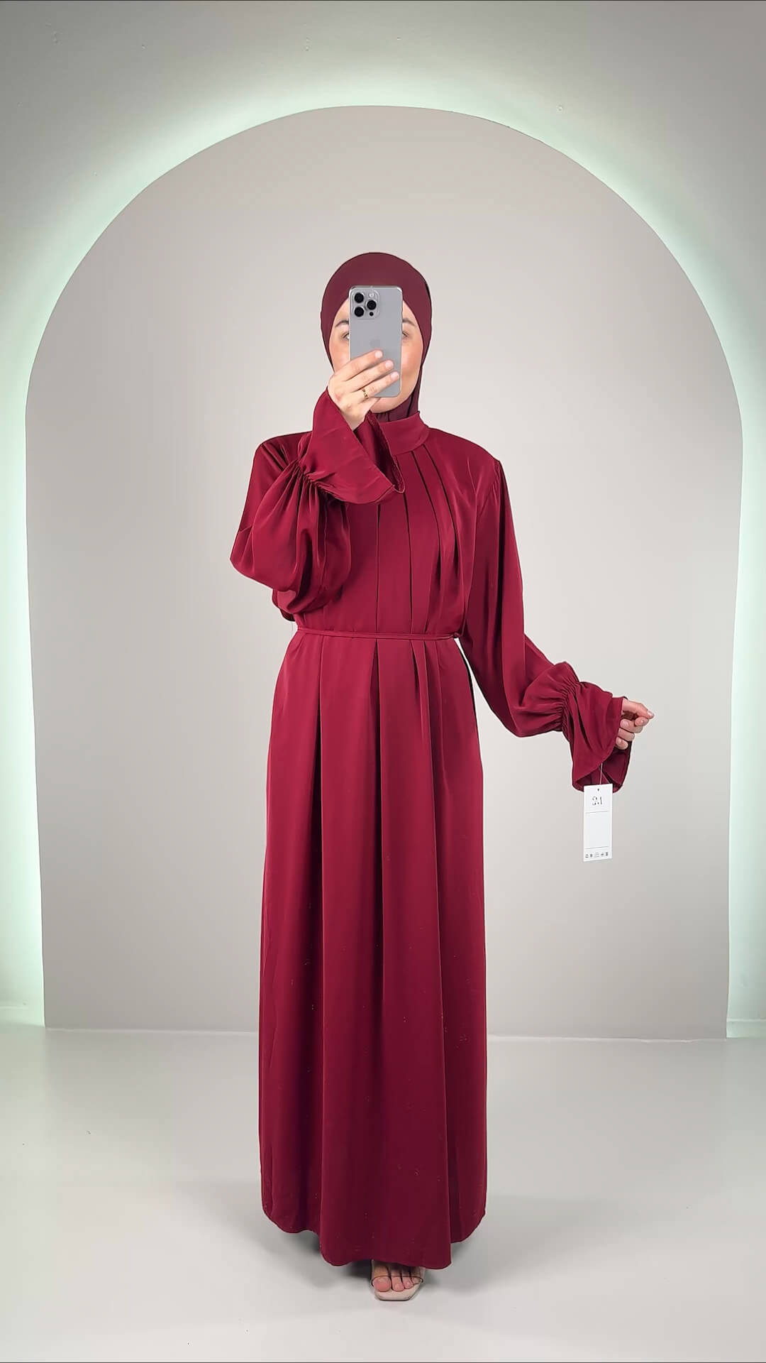 Riya Abendkleid Weinrot