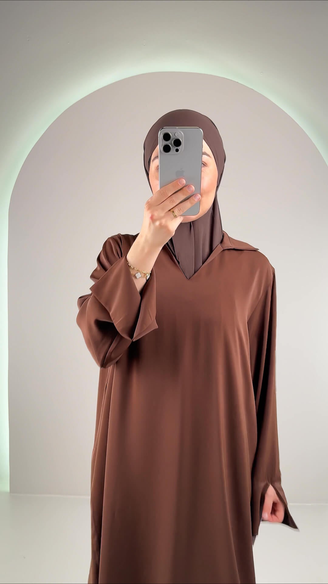 Selia Abendkleid Braun