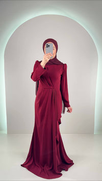Valeria Abendkleid Bordeaux