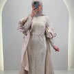 Robe de soirée Tias Beige