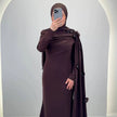 Robe de soirée Saralia Marron