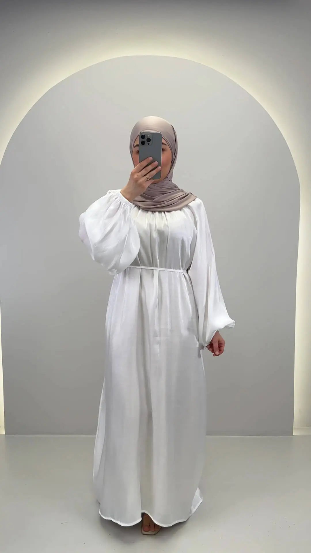 Simla Abaya Weiß