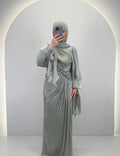 Robe de soirée Yildiz Menthe