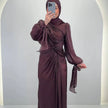 Robe de soirée Yildiz Marron