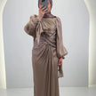 Robe de soirée Yildiz Taupe